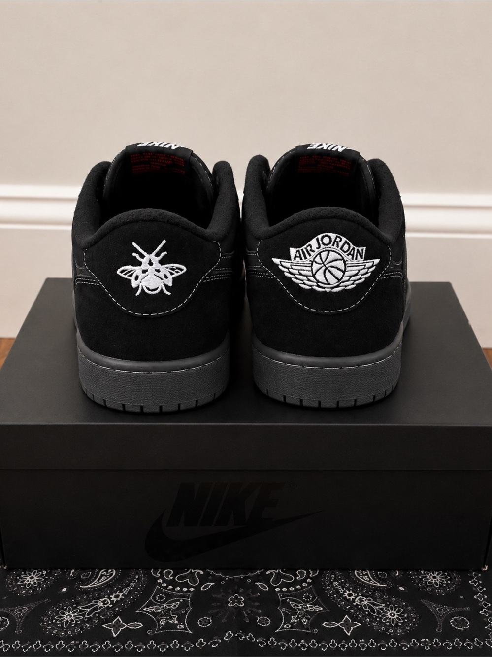 Travis Scott x Air Jordan 1 Low OG Black Phantom – Size 9.5